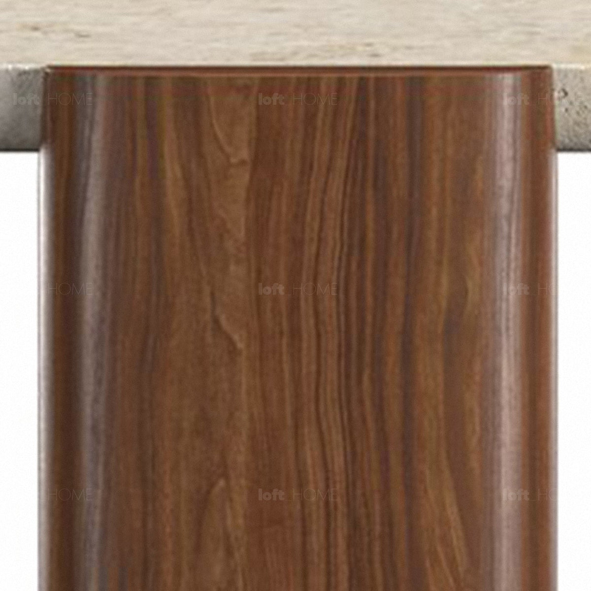 Scandinavian Travertine Stone Coffee Table TRAWO Material Details Chart