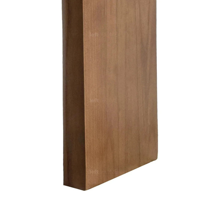 Scandinavian travertine stone side table trawo in details.