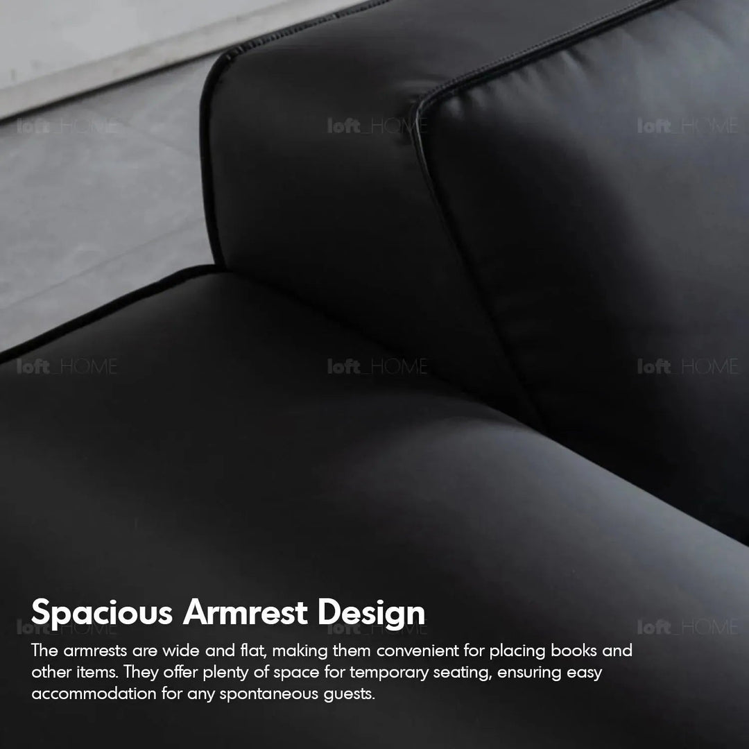 Minimalist Microfiber Leather 3 Seater Sofa FLEECE