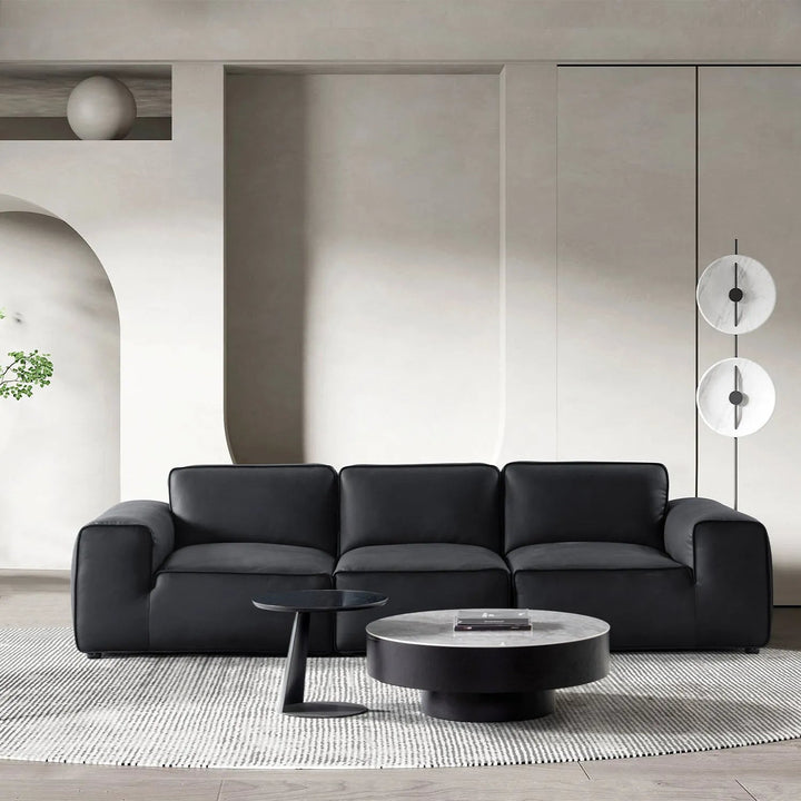 Minimalist Microfiber Leather 4 Seater Sofa FLEECE