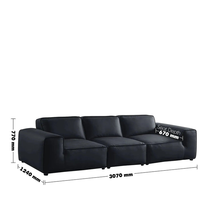 Minimalist microfiber leather 4 seater sofa fleece size charts.