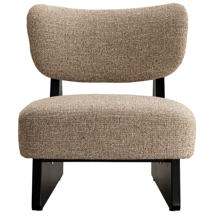 Japandi mixed weave fabric 1 seater sofa lange layered structure.