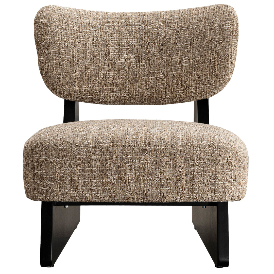 Japandi mixed weave fabric 1 seater sofa lange layered structure.