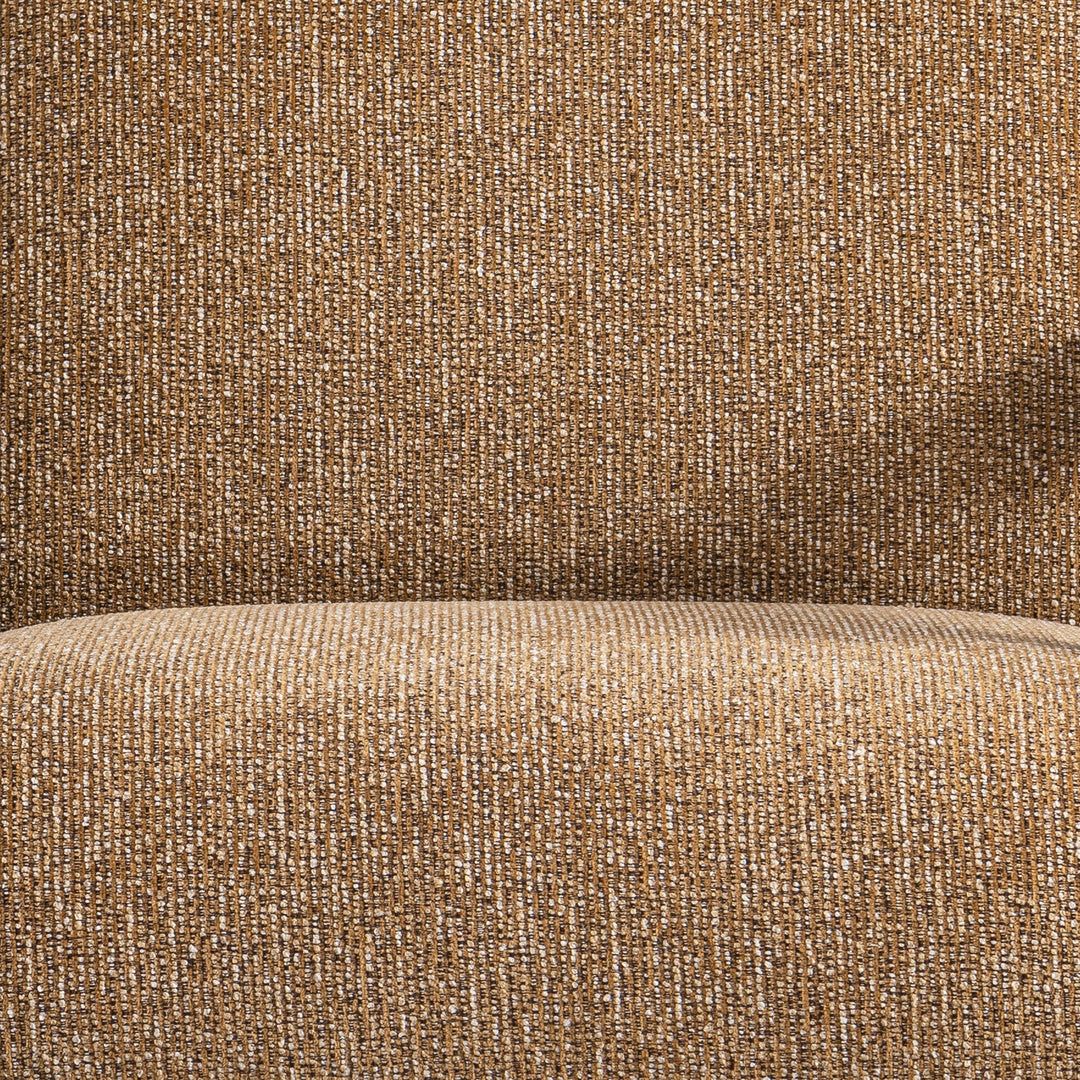 Japandi mixed weave fabric 1 seater sofa neman color swatches.