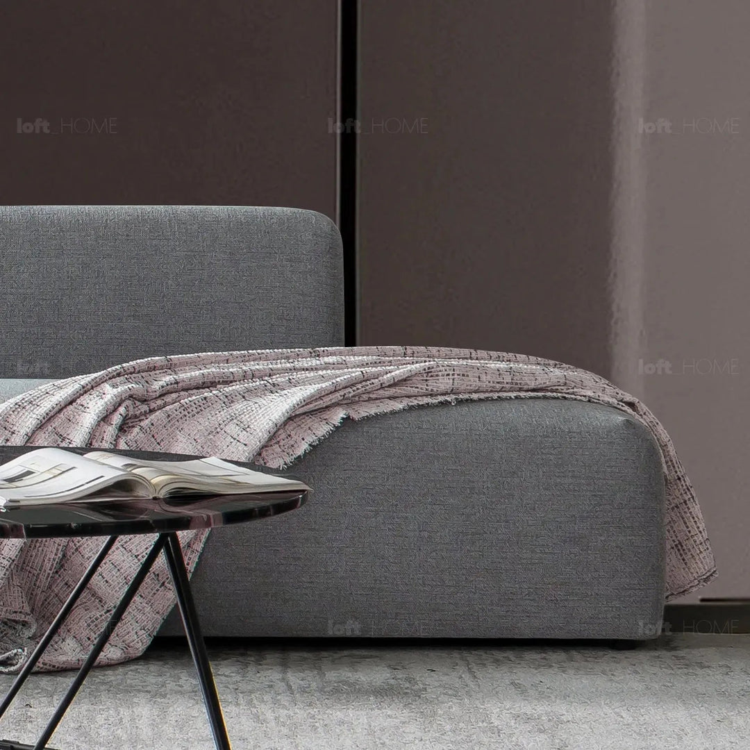 Minimalist Mixed Weave Fabric L Shape Sectional Sofa PAVILION 3+L