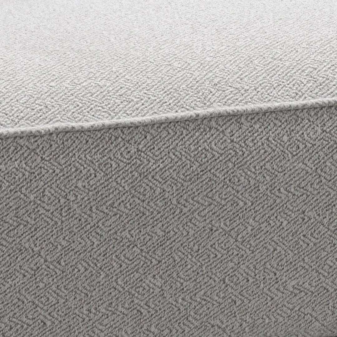 Minimalist mixed weave fabric modular ottoman eleganza l color swatches.