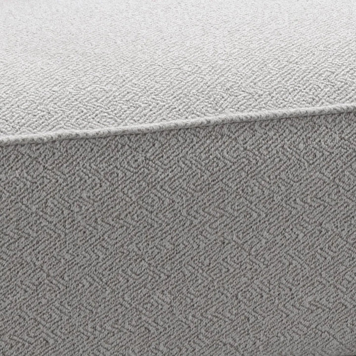 Minimalist mixed weave fabric modular ottoman eleganza l color swatches.