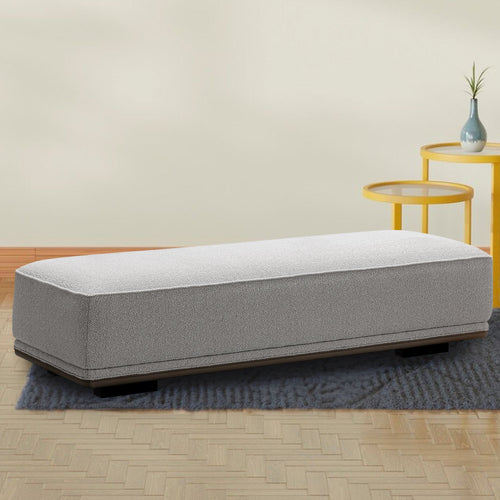 Minimalist Mixed Weave Fabric Modular Ottoman ELEGANZA L Good to Know Preview-1