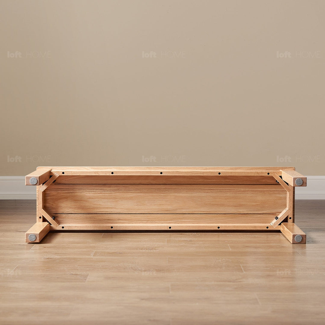 Scandinavian Oak Wood Dining Bench LIGNA
