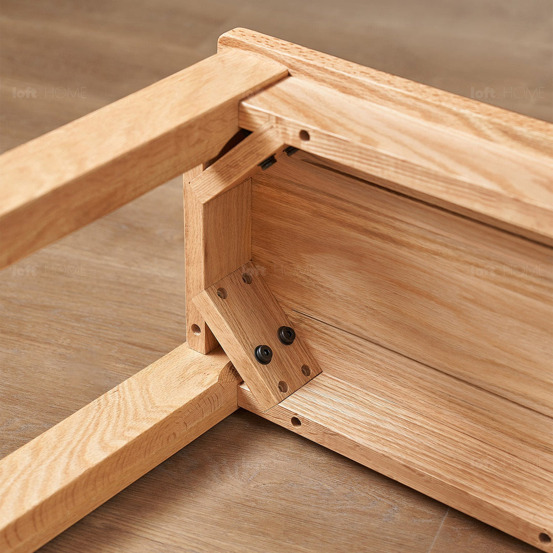 Scandinavian Oak Wood Dining Bench LIGNA