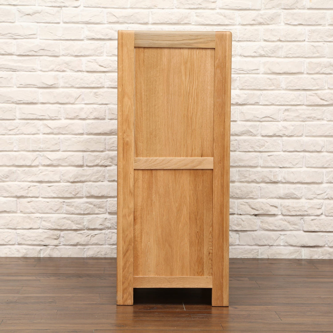 Scandinavian oak wood chest of drawers breeze detail 10.