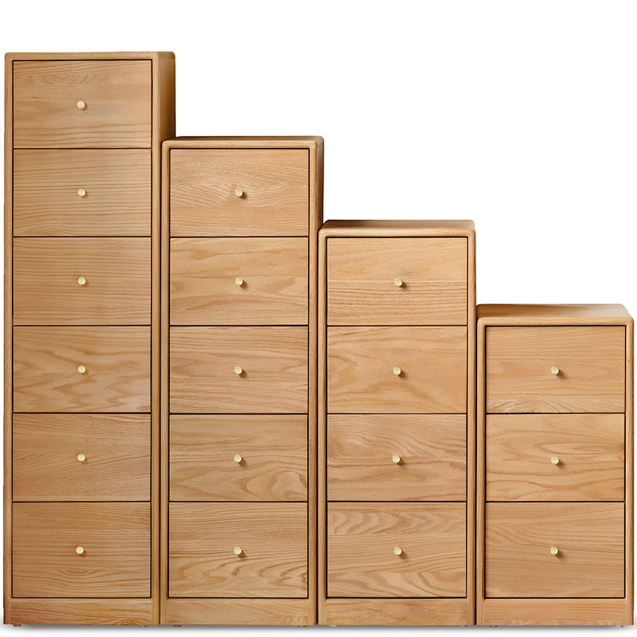 Scandinavian Oak Wood Chest Of Drawers STACK