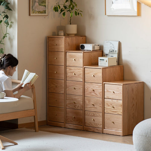 Scandinavian Oak Wood Chest Of Drawers STACK Good to Know Preview-1