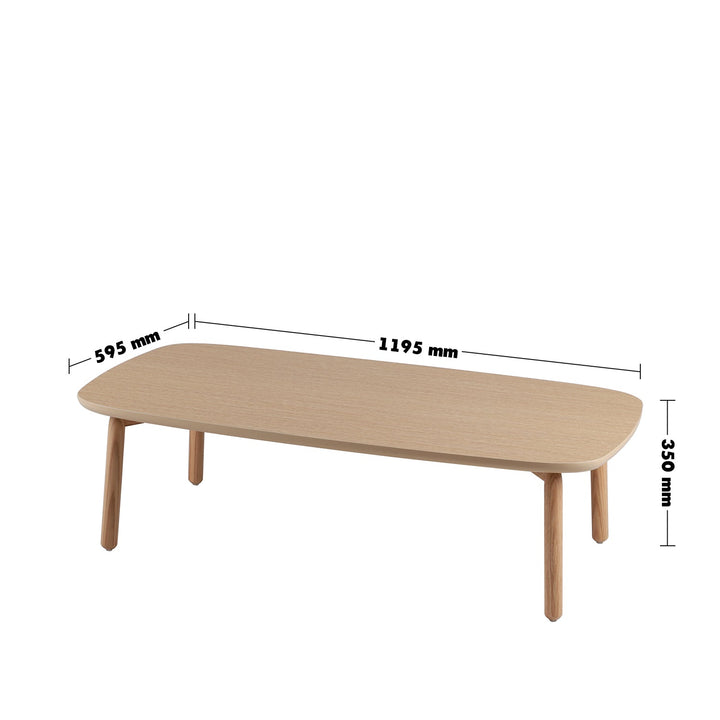 Scandinavian Oak Wood Coffee Table MAY