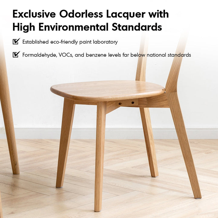 Scandinavian oak wood dining chair elm conceptual design.