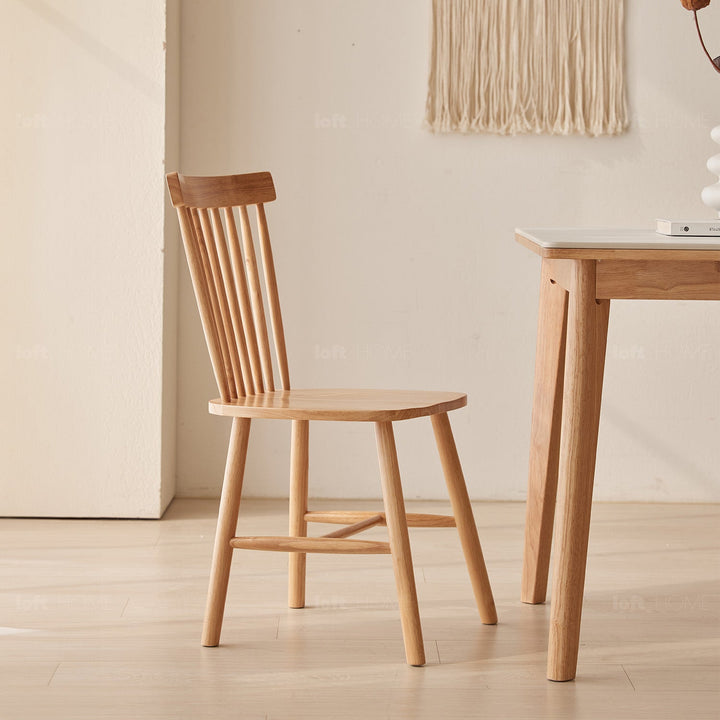 Scandinavian Rubber Wood Dining Chair WINDSOR