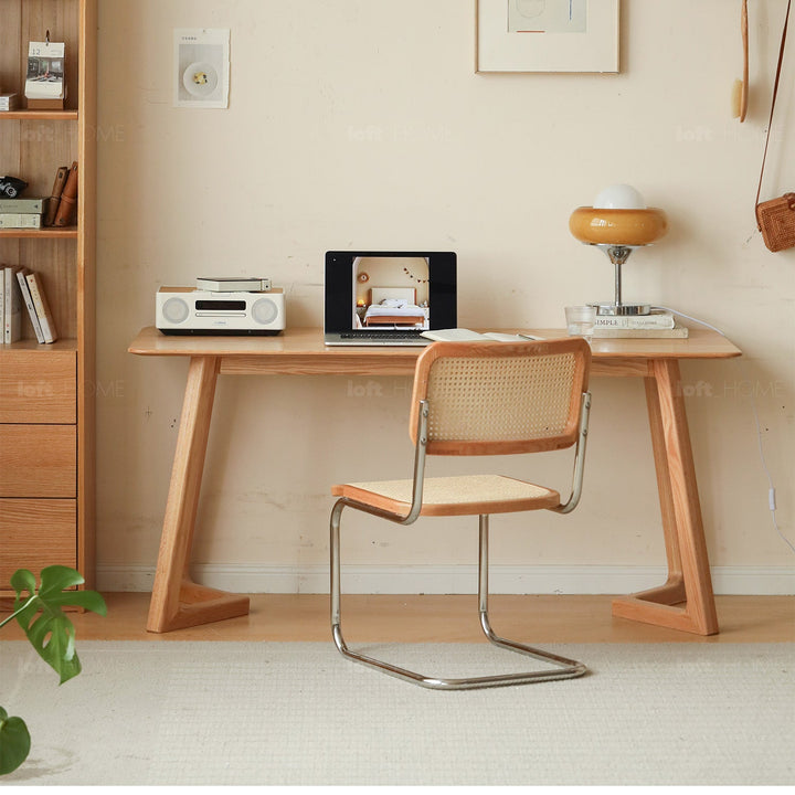 Scandinavian Oak Wood Dining Table BERLIN