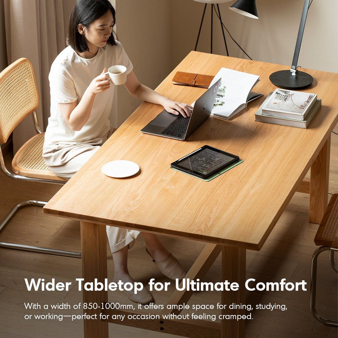 Scandinavian Oak Wood Dining Table HAVEN