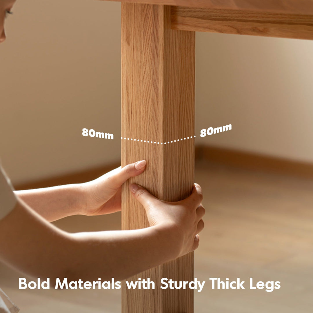 Scandinavian Oak Wood Dining Table HAVEN