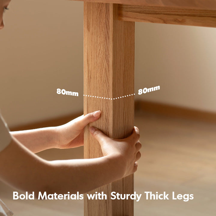 Scandinavian Oak Wood Dining Table HAVEN