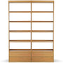 Double Unit · 12 Shelves · 4 Drawers