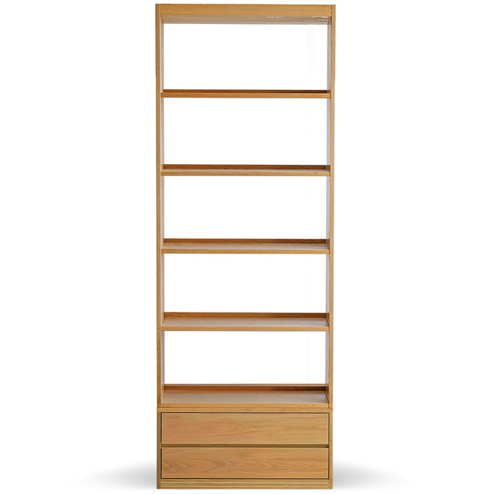 Scandinavian oak wood bookshelf shelfix detail 3.