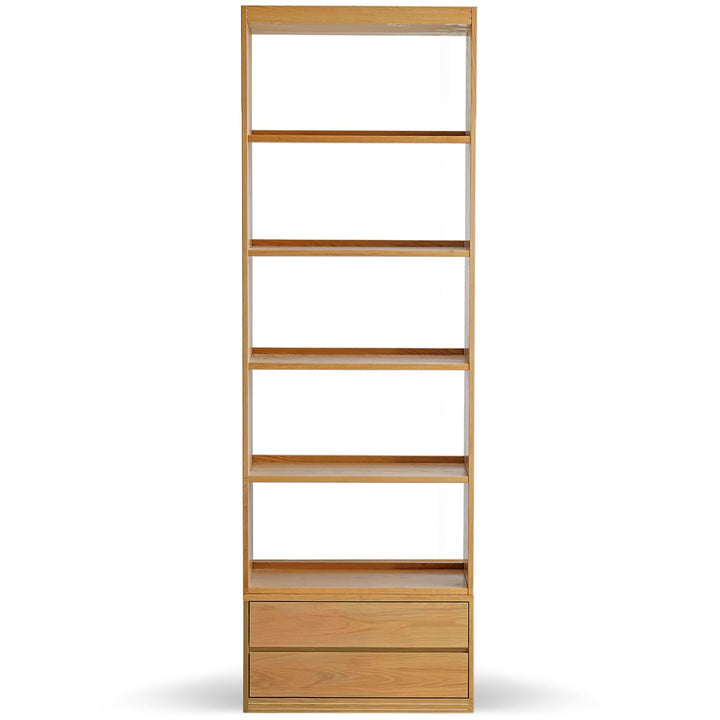 Scandinavian oak wood bookshelf shelfix detail 2.