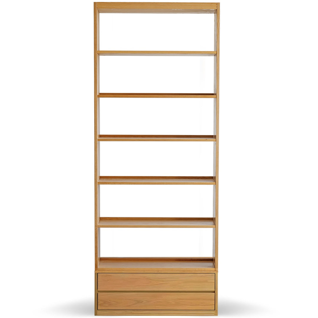 Scandinavian oak wood bookshelf shelfix detail 8.