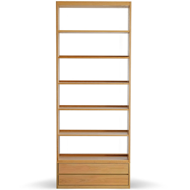 Scandinavian oak wood bookshelf shelfix detail 8.