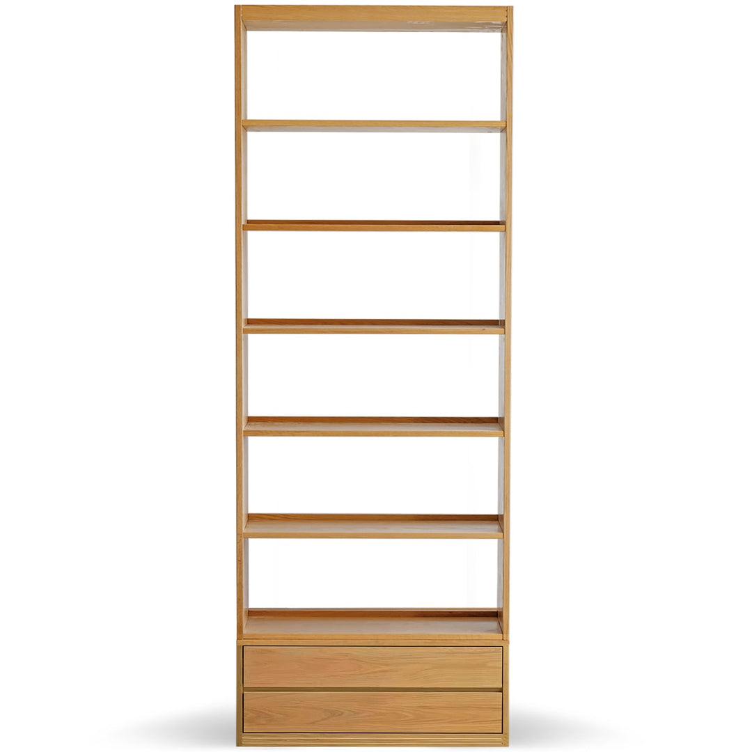 Scandinavian oak wood bookshelf shelfix detail 7.