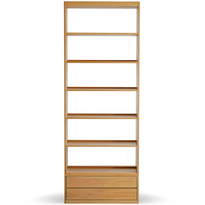 Scandinavian oak wood bookshelf shelfix detail 7.