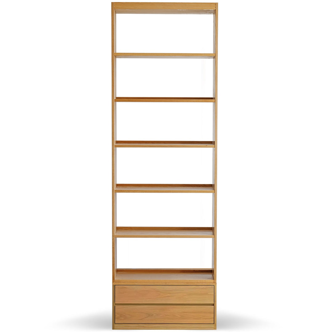 Scandinavian oak wood bookshelf shelfix detail 6.