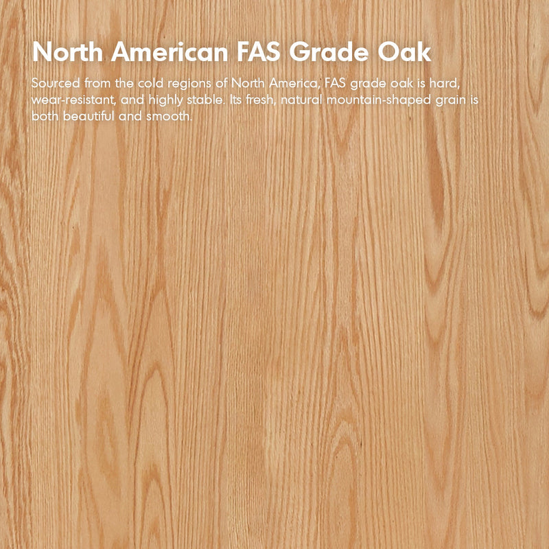 Scandinavian oak wood bookshelf shelfix material variants.