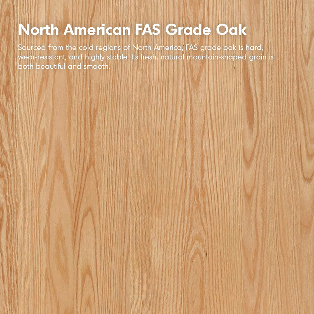Scandinavian oak wood bookshelf shelfix material variants.