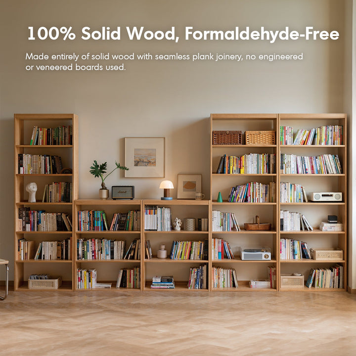 Scandinavian Oak Wood Bookshelf SHELFIX