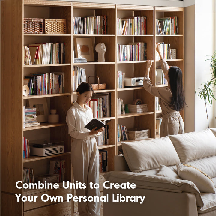 Scandinavian Oak Wood Bookshelf SHELFIX