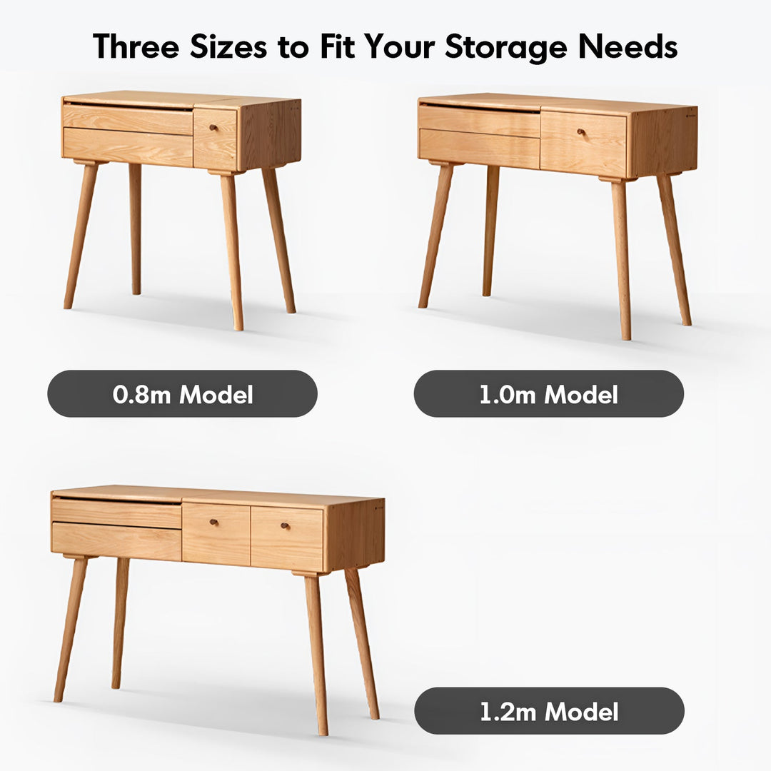 Scandinavian Oak Wood Dressing Table AURA
