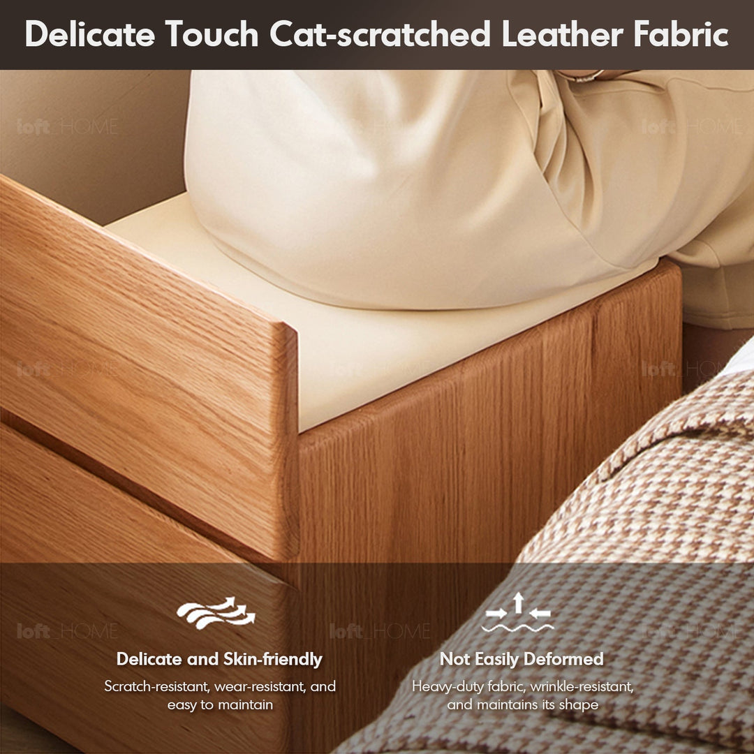 Scandinavian Oak Wood Dressing Table CLASSIC GLAM