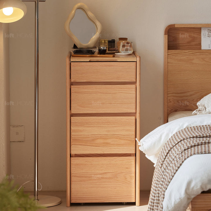 Scandinavian Oak Wood Dressing Table CLASSIC GLAM