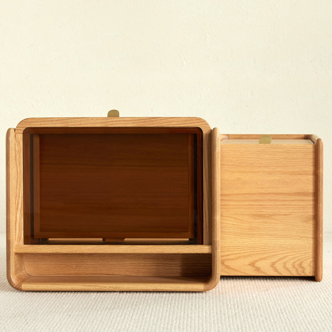 Scandinavian Oak Wood Dressing Table With Chest Of Drawers PURE