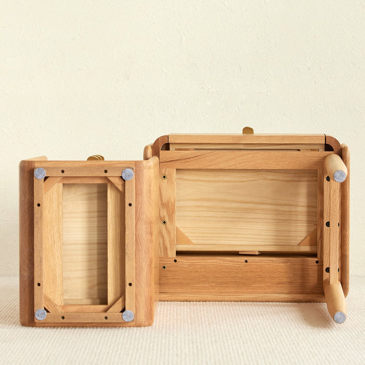 Scandinavian Oak Wood Dressing Table With Chest Of Drawers PURE