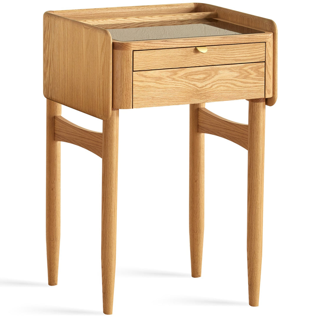 Scandinavian Oak Wood Dressing Table With Chest Of Drawers PURE
