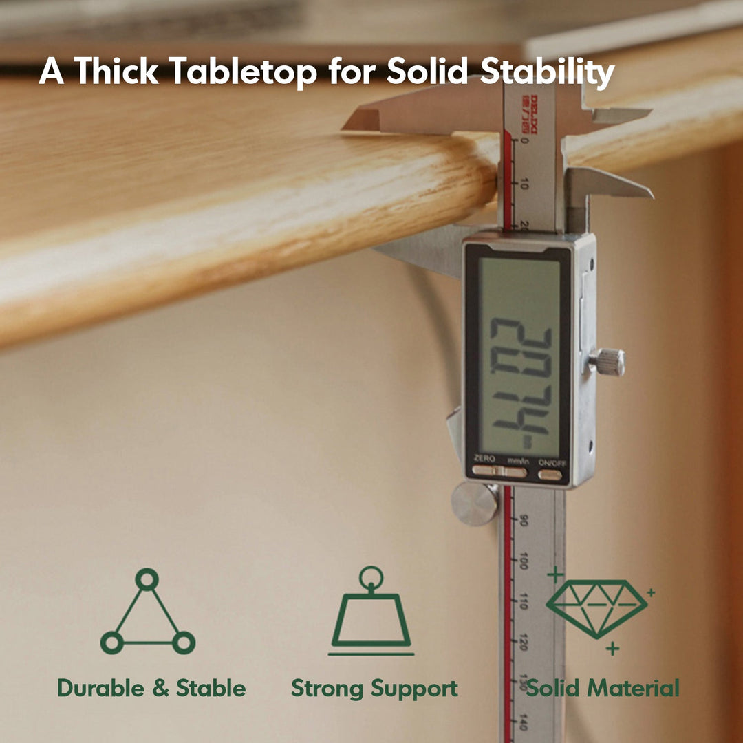 Scandinavian Oak Wood Electric Height Adjustable Slim Study Table SLIMLIFT