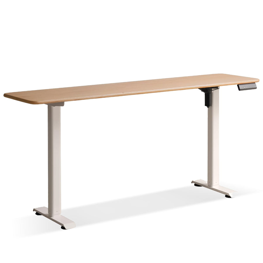 Scandinavian Oak Wood Electric Height Adjustable Slim Study Table SLIMLIFT