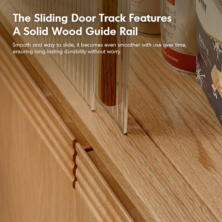 Scandinavian Oak Wood Extendable Storage Bar Table EXPANDI