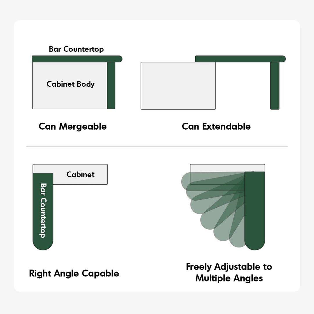 Scandinavian Oak Wood Extendable Storage Bar Table EXPANDI