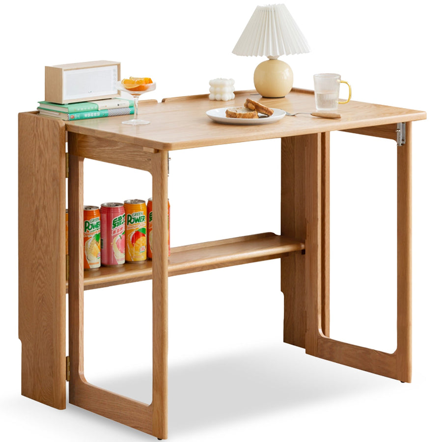 Scandinavian Oak Wood Extendable Study Table JORA
