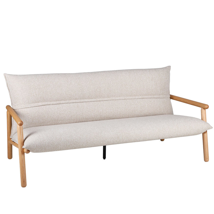 Scandinavian Oak Wood Fabric 2 Seater Sofa MAY