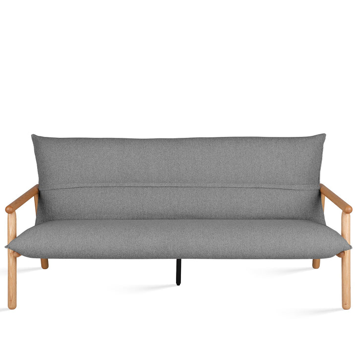 Scandinavian Oak Wood Fabric 2 Seater Sofa MAY