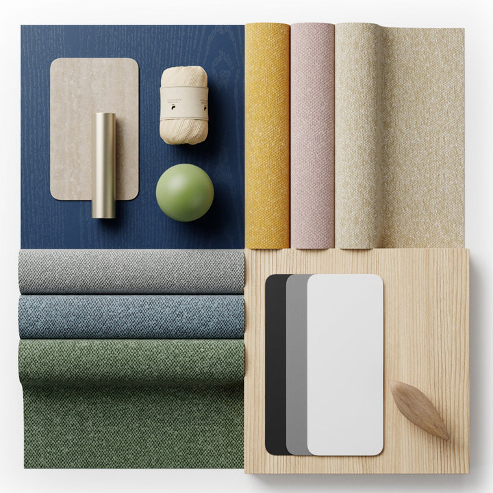 Scandinavian Oak Wood Fabric 2 Seater Sofa MAY